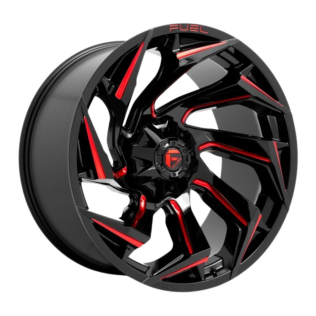 REACTION GLOSSY BLACK RED MILLED