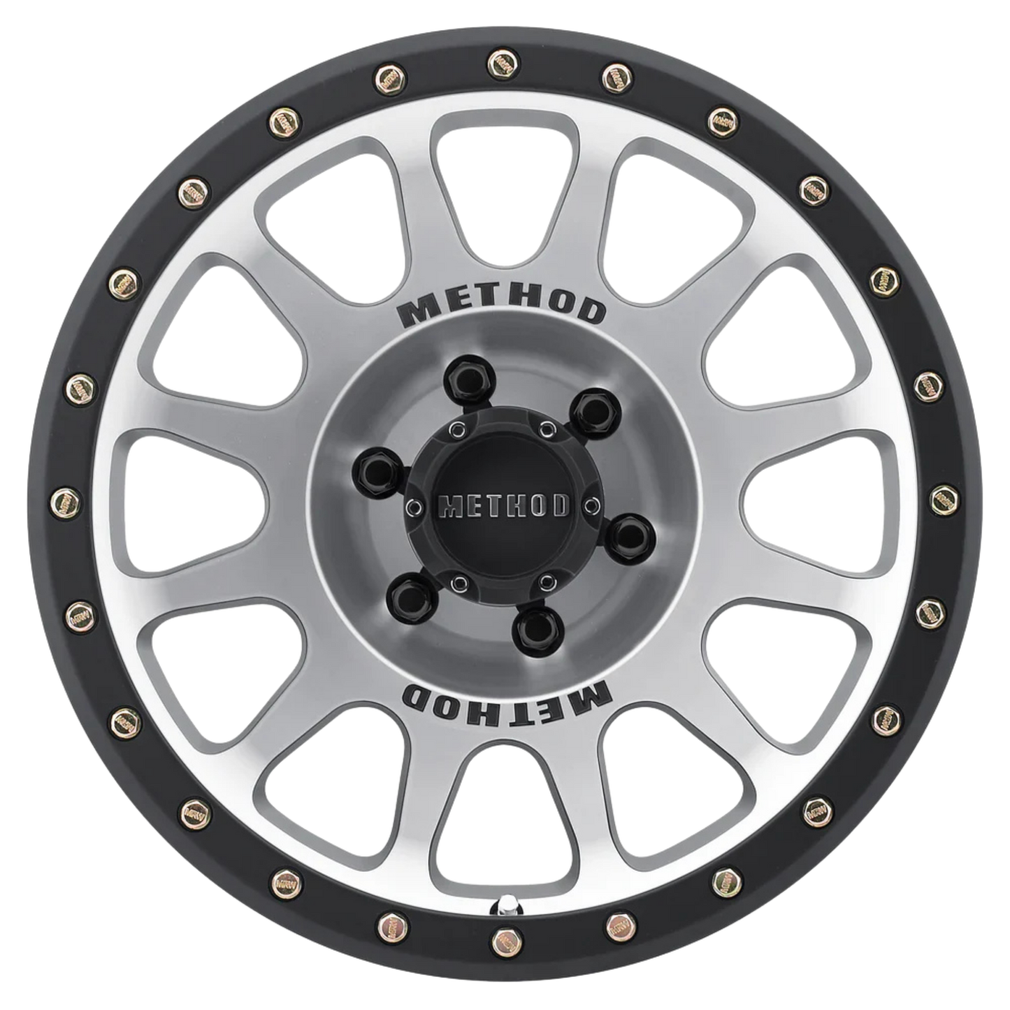 METHOD 305 MACHINED BLACK LIP 6X139.7 R18